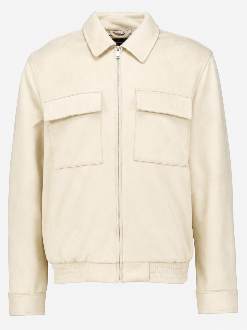 PORTER & ASH | Faux Suede/Micro Suede Zip-Front Jacket
